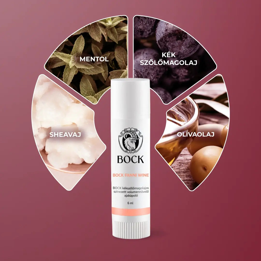Bock Színezett Volumennövelő Ajakápoló Kékszőlőmagolajjal